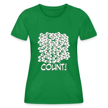 Sheep Counting - Women's Functional T-Shirt - kelly green - Front - AI Model Female 172 dark (172cm)