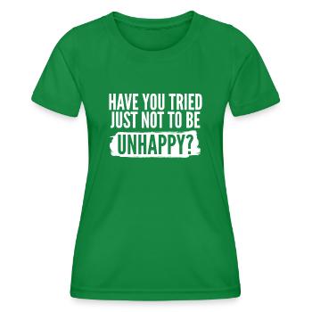 Goth Sarcasm Sarcastic Misanthrope - Frauen Funktions-T-Shirt - Kelly Green - Vorne - AI Model Female 172 dark (172cm)