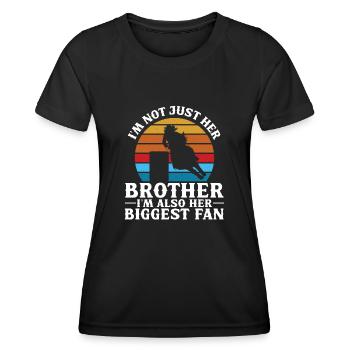 Rodeo Barrel Racing Pferd - Frauen Funktions-T-Shirt - Schwarz - Vorne - AI Model Female 172 light (172cm)