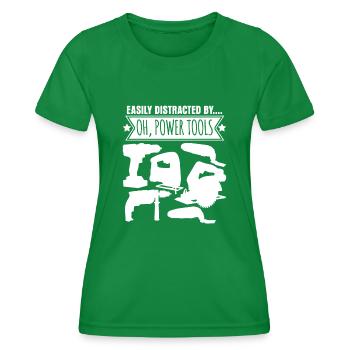 Craftsman Power Tools Best Electric Tool - Women's Functional T-Shirt - kelly green - Front - AI Model Female 172 dark (172cm)