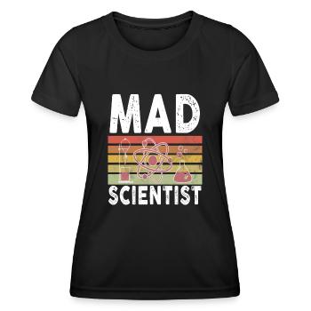 Mad Scientist - Women's Functional T-Shirt - black - Front - AI Model Female 172 light (172cm)