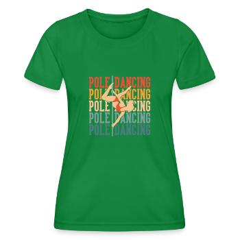 Pole Dancing - Frauen Funktions-T-Shirt - Kelly Green - Vorne - AI Model Female 172 dark (172cm)