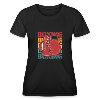 Boxing Boxers - Women's Functional T-Shirt - black - Front - AI Model Female 172 light (172cm)