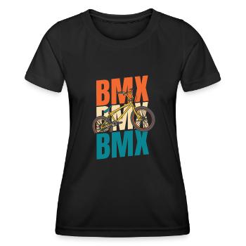 Bmx Bmx Biker - T-shirt sport Femme - noir - Devant - AI Model Female 172 light (172cm)