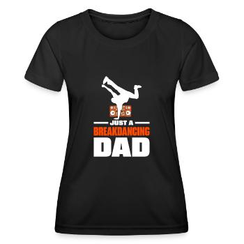 Breakdance Breakdancer Père de breakdance - T-shirt sport Femme - noir - Devant - AI Model Female 172 light (172cm)