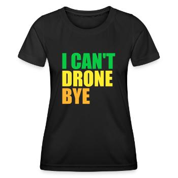 FPV Drone Pilote Drones Quadricoptère - T-shirt sport Femme - noir - Devant - AI Model Female 172 light (172cm)