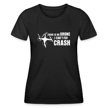 Quadricoptère Drone Crash FPV Drones - T-shirt sport Femme - noir - Devant - AI Model Female 172 light (172cm)