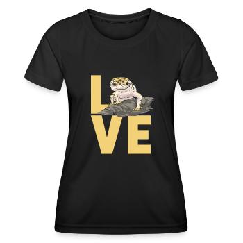 Leopard Gecko Reptile Pet Gecko - Women's Functional T-Shirt - black - Front - AI Model Female 172 light (172cm)