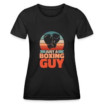 Boxen Boxer Just A Boxing Guy - Women's Functional T-Shirt - black - Front - AI Model Female 172 light (172cm)