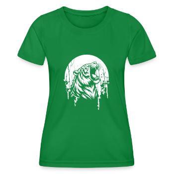 Tigre Lune Hurlant - T-shirt sport Femme - vert - Devant - AI Model Female 172 dark (172cm)