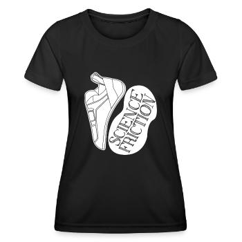 Chaussures d’escalade de bloc Boulder Chalk - T-shirt sport Femme - noir - Devant - AI Model Female 172 light (172cm)