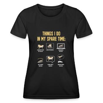 Leopard Gecko Reptile Pet Gecko - Women's Functional T-Shirt - black - Front - AI Model Female 172 light (172cm)
