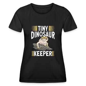 Leopard Gecko Reptile Pet Gecko - Women's Functional T-Shirt - black - Front - AI Model Female 172 light (172cm)