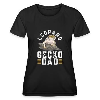 Leopard Gecko Reptile Pet Gecko - Women's Functional T-Shirt - black - Front - AI Model Female 172 light (172cm)