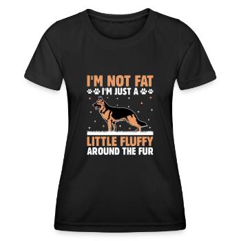 I'm Not Fat I'm Just A Little Fluffy Around The Fu - Women's Functional T-Shirt - black - Front - AI Model Female 172 light (172cm)