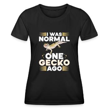 Leopard Gecko Reptile Pet Gecko - Women's Functional T-Shirt - black - Front - AI Model Female 172 light (172cm)