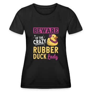 Canard en caoutchouc Canard en caoutchouc - T-shirt sport Femme - noir - Devant - AI Model Female 172 light (172cm)