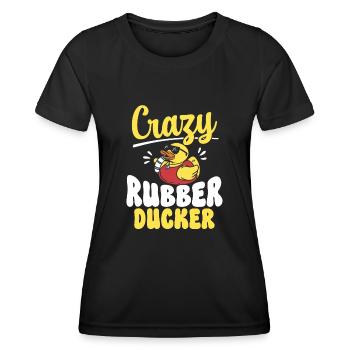 Canard en caoutchouc Canard en caoutchouc - T-shirt sport Femme - noir - Devant - AI Model Female 172 light (172cm)