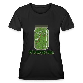Cucumbers Pickles Cucumber Pickle Jar - Frauen Funktions-T-Shirt - Schwarz - Vorne - AI Model Female 172 light (172cm)