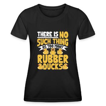Canard en caoutchouc Canard en caoutchouc - T-shirt sport Femme - noir - Devant - AI Model Female 172 light (172cm)