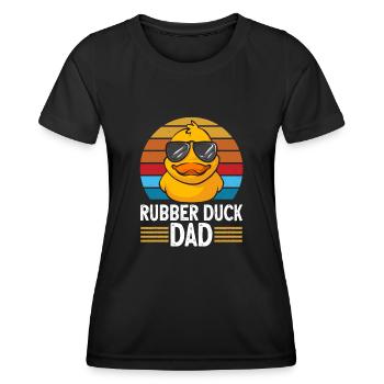 Canard en caoutchouc Canard en caoutchouc - T-shirt sport Femme - noir - Devant - AI Model Female 172 light (172cm)