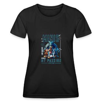Boardgames - Minis my passion - Frauen Funktions-T-Shirt - Schwarz - Vorne - AI Model Female 172 light (172cm)