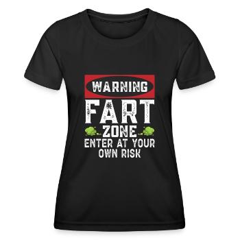 Furz Furzen Pupsen - Frauen Funktions-T-Shirt - Schwarz - Vorne - AI Model Female 172 light (172cm)