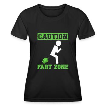 Furz Furzen Pupsen - Frauen Funktions-T-Shirt - Schwarz - Vorne - AI Model Female 172 light (172cm)