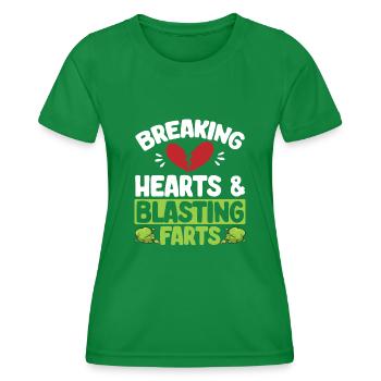 Furz Furzen Pupsen - Frauen Funktions-T-Shirt - Kelly Green - Vorne - AI Model Female 172 dark (172cm)
