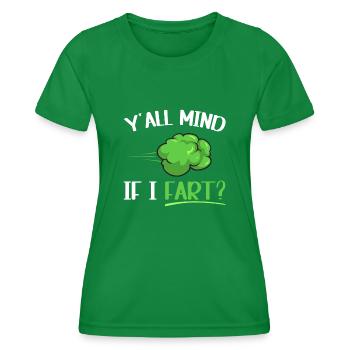 Furz Furzen Pupsen - Frauen Funktions-T-Shirt - Kelly Green - Vorne - AI Model Female 172 dark (172cm)