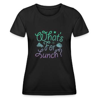 What's For Lunch? - Women's Functional T-Shirt - black - Front - AI Model Female 172 light (172cm)