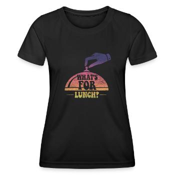 What's For Lunch? - Women's Functional T-Shirt - black - Front - AI Model Female 172 light (172cm)