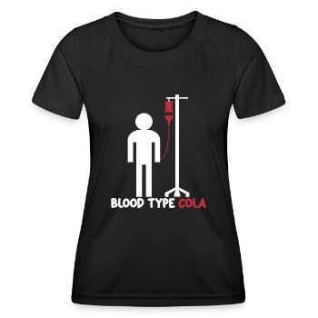 Cola Limonade Boissons gazeuses Boisson gazeuse - T-shirt sport Femme - noir - Devant - AI Model Female 172 light (172cm)