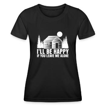 Grumpy Misanthrope Misanthropist - Frauen Funktions-T-Shirt - Schwarz - Vorne - AI Model Female 172 light (172cm)