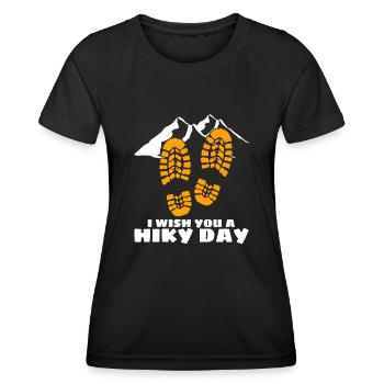 Chaussures de randonnée Trekking Hiker Outdoor - T-shirt sport Femme - noir - Devant - AI Model Female 172 light (172cm)