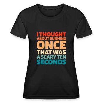 Schwarzer Humor Funny Quote Saying - Frauen Funktions-T-Shirt - Schwarz - Vorne - AI Model Female 172 light (172cm)