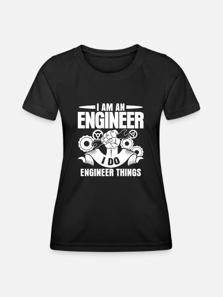 Engineer Engineering - Women's Functional T-Shirt - black