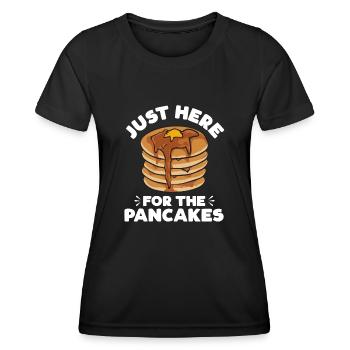 Crêpes Petit-déjeuner Crêpes - T-shirt sport Femme - noir - Devant - AI Model Female 172 light (172cm)