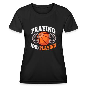 Religieux - T-shirt sport Femme - noir - Devant - AI Model Female 172 light (172cm)