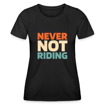 Rodeo Cowboy - Frauen Funktions-T-Shirt - Schwarz - Vorne - AI Model Female 172 light (172cm)