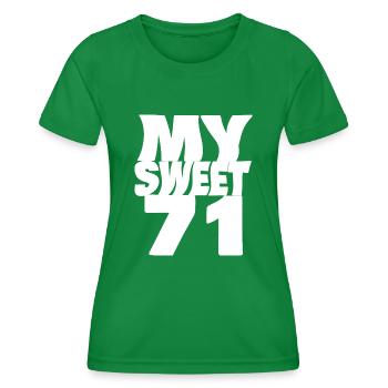 Sweet 71 - Frauen Funktions-T-Shirt - Kelly Green - Vorne - AI Model Female 172 dark (172cm)