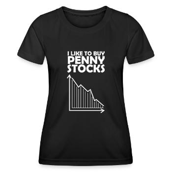 Trader Stock exchange Capitalism Stocks - Women's Functional T-Shirt - black - Front - AI Model Female 172 light (172cm)