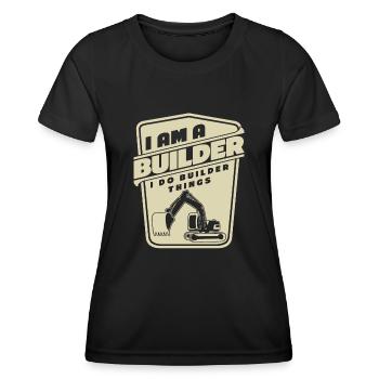 Roadbuilder Roadmaker Road Keeper - Women's Functional T-Shirt - black - Front - AI Model Female 172 light (172cm)