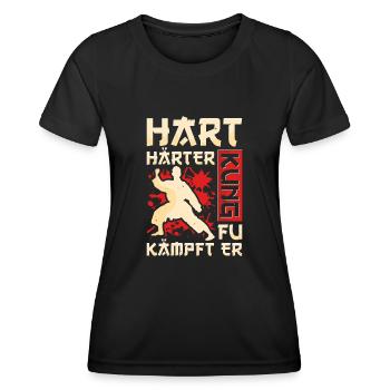 Kung Fu - Women's Functional T-Shirt - black - Front - AI Model Female 172 light (172cm)