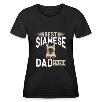 Siamese Cat Siamese Cat - Women's Functional T-Shirt - black - Front - AI Model Female 172 light (172cm)