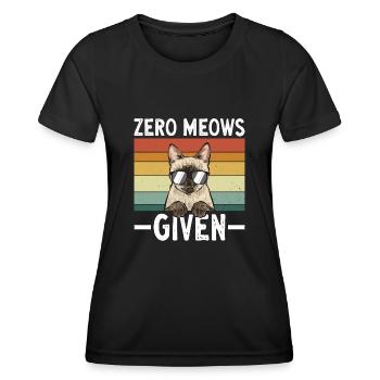 Siamese Cat Siamese Cat - Women's Functional T-Shirt - black - Front - AI Model Female 172 light (172cm)