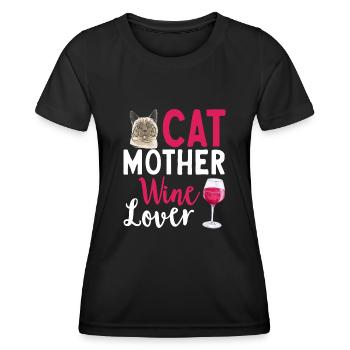 Siamese Cat Siamese Cat - Women's Functional T-Shirt - black - Front - AI Model Female 172 light (172cm)