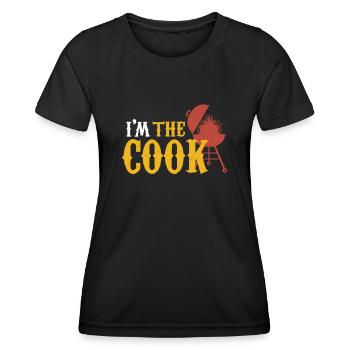 BBQ Cook Barbecue Brisket Meat Steak - Frauen Funktions-T-Shirt - Schwarz - Vorne - AI Model Female 172 light (172cm)