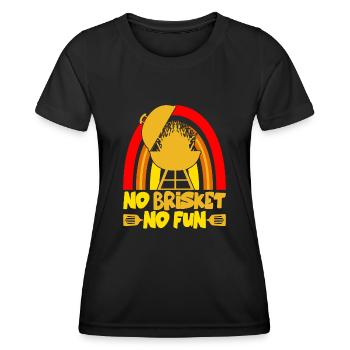 Barbecue Brisket Meat Steak BBQ Cook - Frauen Funktions-T-Shirt - Schwarz - Vorne - AI Model Female 172 light (172cm)