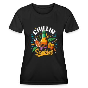 Angetrieben vom Kombucha Pilz - Frauen Funktions-T-Shirt - Schwarz - Vorne - AI Model Female 172 light (172cm)